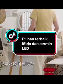 Meja Rias + Kursi Pita Meja rias kaca lampu LED Meja Rias Aesthetic Meja Rias Minimalis Meja Rias Putih Meja Rias Minimalis/Mini/Modern/Nordic/Murah  #perabotanrumahtangga #tiktokshopindonesia 
