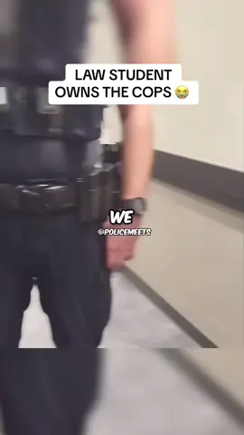 LAW STUDENT OUTSMARTS AND OWNS THE COPS 😭 #police #cops #policeofficer 
