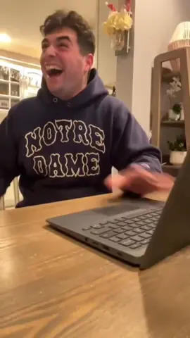 WELCOME HOME CLASS OF 2028!! We are so excited to welcome to to Notre Dame. Go Irish! ☘️✨🫶🏼🤞🏻 #collegeacceptance #goirish #notredame #reactionvideo 
