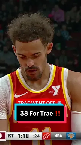 38 PTS for @TheTraeYoung ‼️🧊 #NBA #traeyoung #atlantahawks 