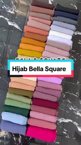 Hijab segiempat bella square jahit tepi #bellasquare #bellasquaremurah #hijabbellasquare 