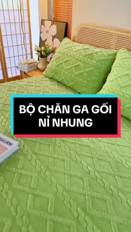 Bộ chăn ga gối nỉ nhung lông thỏ mềm mịn #bochangagoi #xuhuong #vairal 
