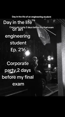 Day in the life of an engineering student Ep. 216 - Corporate party 2 days before my final exam The Potential Dropout #engineering #student #mechanicalengineering #physics #adhd #hyperfocus #discipline #study #studying #final #exam #midterm #concentration  #focus #uni #college #school #genius #dayinthelife #Vlog #thepotentialdropout #mcgill #montreal #mtl #514 #stem #science #adhdtok #education  #academia #academic #academicweapon #teaching #teacher #prof #professor#engtok #STEMTok  #shortfilm #wongkarwai #fallenangels #chungkingexpress #movie #film #cinema #cinematic #cinematography #aesthetics  #photography #filmtok #cinematok #photoshoot #music #piano #pianist #sidehustle #sidehustles #nichetok #corecore #coretok 