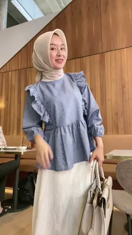 aaa denim embroid mix cream skirt cantik bgtt : L|nk 372 (@byri.outfit )😻