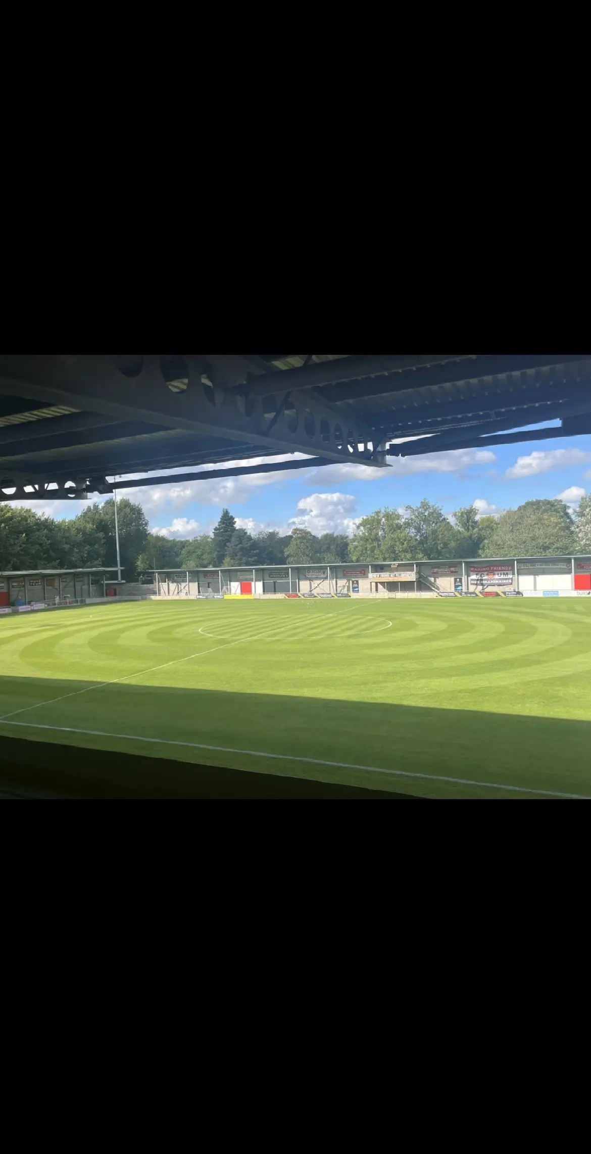 A few pictures of The pitch at @FC United of Manches 😍🏟️ #fcunited #football #nonleague #broadhurstpark #fyp #englishfootball #footballtogether 