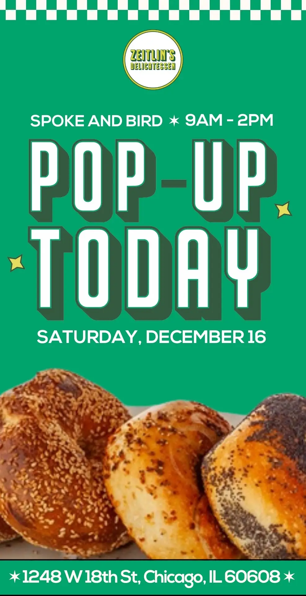Pop-up at The Spoke and Bird in Pilsen!!! Come through! 🔥🔥🔥 #chicagobagels #chicagopopup #chicagofoodie #chicagobrunch #pilsenchicago #enpilsen 
