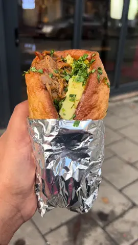 HALAL PULLED LAMB YORKSHIRE PUDDING WRAP IN BIRMINGHAM! @LoveRockaburger #yorkshirepudding #pulled #lamb #yorkshireburrito #foryou #viral #trending #halalmunchies #foodreview #halalfood #explore #reels #Foodie #halal #thatisamunch #foodinbirmingham #birmingham 