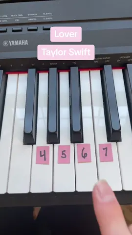 Easy Lover by Taylor Swift piano tutorial! #foryoupage #fyp #taylorswift #lover #taylorsversion #erastour #pianotutorial #piano #foryou 