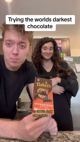If you dont believe us on how bad it is then PLEASE!! Try it.. but be warned its terrible 😂 #meghanandjack #darkchocolate 