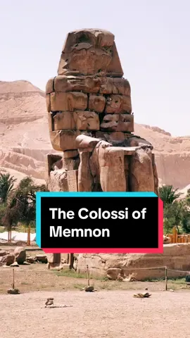 The Colossi of Memnon located in Luxor Egypt #sam_mayfair #egyptology #learnwithtiktok #PlacesToVisit #ancientEgyptians #ancientegypt 