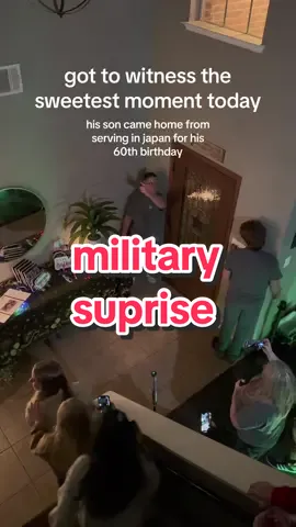 My Dad’s best friend got surprised for his birthday 🥹 #military #suprise #birthday #dad #son