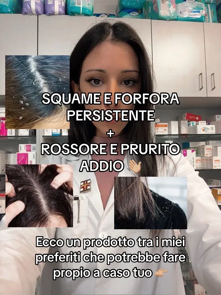 Trattamento intensivo antiforfora specifico per cuoio capelluto sensibile 💆🏻‍♀️ #noadv #farmacistaditiktok #shampoo #forfora #prurito #squame #xoxogossipgirl #cuoiocapelluto #trattamentocapelli #neiperte 