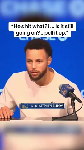 Steph's reaction to hearing Keegan Murray had 12 threes vs. the Jazz 😂 (Klay’s record is 14) (🎥 @warriors) #NBA #stephcurry #basketball 