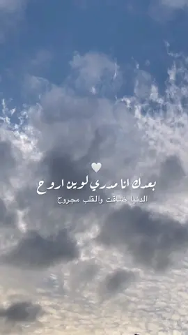 #بعدك_انا_مدري_لوين_اروح💔 #فوريو #foryou #fyp #اكسبلور #ترند #كلمات #تصاميم_فيديوهات 