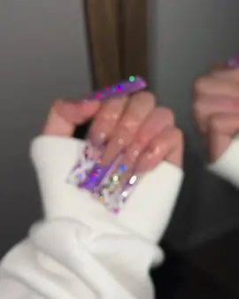 💜Purple Winter💜 ✦ ✦ ✦ #splashxo #purplewinternails #winternails #christmasnails #nailart #nailinspo #nailaddict #nailjunkie #taperedsquarenails #longnails #glitternails #frenchtipnailset