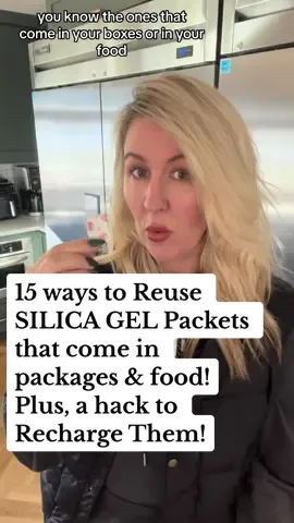 15 ways to reuse Silica gel packets that come in shipping boxes and food!!!! Plus, a hack to recharge them!  #hacks #lifehacks #homedecor #sustainabledesign #EcoFriendly #upcycle #rework #DIY  #nolandfill #upcycling #upcycle  #diy #nowaste #homedecor #upcycles #rework #upcycling #thriftflip  #organize #reuse #recycle #secondhandstyle  #transform #oldtonew #upcycleddesign  #makers  #upcyclersofinstagram #makersofinstagram #upcycling  #sustainableliving #sustainsblestyle #diystyle #ecostyle #ecodesign #art #antique #antiqueflip #cleaninghacks #homehacks #silicagel #silicagelpacks #silicagelhacks 