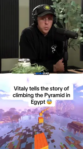 Vitaly tells the story of climbing the Pyramid in Egypt 😨 #vitaly #vitalyclips #fyp #viral #xyzbca 