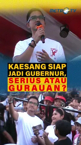 Ketum PSI sekaligus putra bungsu Presiden Jokowi Kaesang Pangarep mengaku siap jika nantinya dipilih menjadi Gubernur Jawa Tengah.  #tiktokberita #tiktokmetrotv #kaesangpangarep #gubernur #ketumpsi