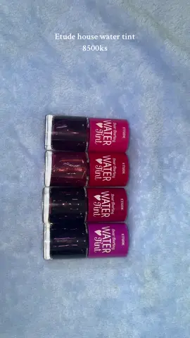 Etude house water tint 8500ks  01 strawberryade 02 cherryade 04 grapefruitade 05 grapeade ကာလာလေးတွေကြည့်ချင်တယ် ဘယ်ဟာယူရမလဲမသိဖြစ်နေသော ကာကာလေးတွေ အတွက် swatches လေးလုပ်ပြထားပါတယ် နော် 🥰🥰 #ပန်းဘဲတန်းdeliveryfree  #ရန်ကုန်အိမ်ရောက်ငွေရှင်းရပါတယ်ရှင့်  #Kpayလက်ခံပါတယ်  #Yangon #etudehouse #watertint #swatches 
