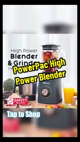 Add a little bit of elegance plus functionality to your kitchen wih PowerPac High Power Blender and Grinder with 2 speed + Pulse Function✨✨🔥🖤#tiktok #TikTokShop #localbrand #localbusiness #supportlocal #tiktokviral #fyppppppppppppppppppppppp #blender #grinder #homeappliances #homekitchenstools #viral #highpowerblender 
