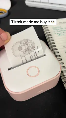 The coolest bluetooth mini printer 🥰 #stickerprinter #miniprinter #tiktokmademebuyit #studyhacks #studytok