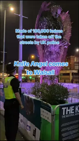 Have you seen the #KnifeAngel sculpture before? 👀 The iconic Knife Angel, a powerful symbol against knife crime, can be found in Walsall at the Gallery Square until Thursday, 28 December 🗓 The 27-foot-tall sculpture, made from 100,000 confiscated knifes, serves as a stark reminder of the devastating consequences of knife crime. Join us in raising awareness and taking a stand against knife time. Search #LifeorKnife to find out more.  #WestMidlandsPolice #WMP #Police #PoliceUK #KnifeCrime 