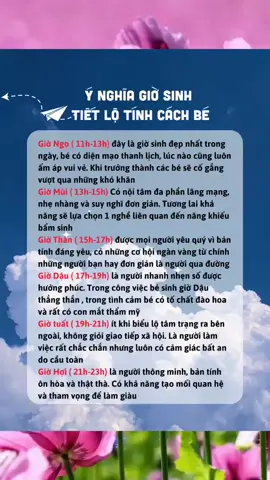 Tham khảo giờ sinh tiết lộ tính cách bé thế nào nhé✍️#mevabe #mevabesosinh #embe #embedangyeu #tinhcach #giosinh#chuyengiamebe #LearnOnTikTok 