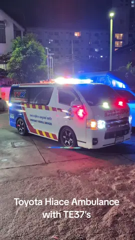 Where else in the world would it be ok for someone to modify an ambulance like this? It also was lowered and it had bigger brakes as well. #thai#thailand🇹🇭 #thailand #bangkok #thefastandthefurious #fastandfurious #toyota #hiace #toyotahiace 
