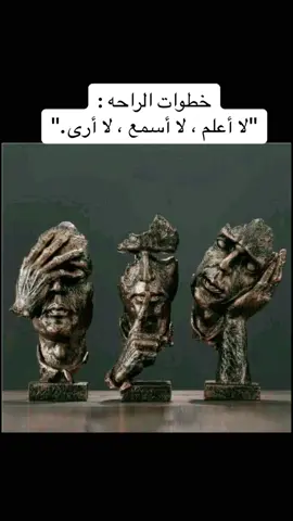 #خطوات_الراحة #لا_اعلم #لا_اسمع #لا_ارى #رسائل #خواطر #tiktok #fyp 