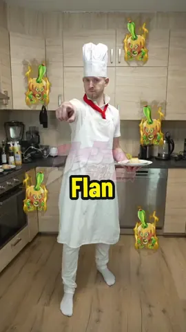 Flan aka caramel custard 👨‍🍳🍮 from Jojo's Bizarre Adventure  For the Caramel: -100g sugar -3 tbsp water For the Flan: -4 large eggs -100g sugar -300ml milk -200ml heavy whipping cream  -1 tsp vanilla extract Instructions: In a saucepan, combine the sugar and water for the caramel over medium heat. Stir until the sugar dissolves, then let it simmer without stirring until it turns into a golden brown caramel. Swirl the pan to distribute the color evenly. Pour the caramel into the bottom of your pudding mold, swirling to coat the bottom evenly. Allow it to cool and harden. In a bowl, whisk together eggs, do it slowly to create no air bubbles. In a sauce pan mix milk, heavy whipping cream and sugar. Heat it on medium heat, stir continuously to dissolve the sugar and to prevent the milk from burning. Heat until it's hot but not boiling.  When the milk is hot, take the pot out and add it into the egg, dont pour all at one time. Add vanilla extract.  Strain the flan mixture through a fine-mesh sieve to ensure a smooth texture. Gently tap the bowl on the table to let the air out. Carefully pour the strained mixture over the hardened caramel. Place the pudding molds in a larger baking dish. Fill the larger dish with hot water until it reaches halfway up the sides of the pudding molds. Bake in the preheated oven at 150°C/300°F for 40-50 minutes depending on the size. After it the flan should be jiggling slightly and is not firm right after. If the flan gets a little brown on top in the oven and you don't want that, simply place baking paper over it. Remove from the oven and let it cool to room temperature. Then, refrigerate for at least 4 hours or overnight. To serve, run a knife around the edge of the flan to loosen it. Cover it with a plate, shake it around strongly and the flan will come out.  Enjoy your delicious caramel flan pudding! #toniotrussardi #jojo #dio #jotaro #jojobizarreadventure #anime #manga #water #Recipe #foodkagechris #asmr #tiktokfood #fy 