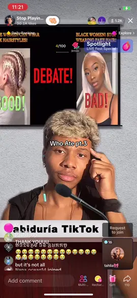 Who was speaking facts? #naturalhair #4chair #wigs #fakehair #fypシ #blackwomen #debate 