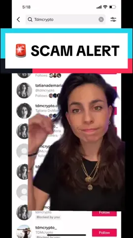 🚨 SCAM ALERT! I only have one TikTok crypto page @tdmcrypto. I will never offer you trading services and will never DM you or solicit services in messages. Please dont fall for scams. Social sites do a terrible job of stopping scammers. Dont get got!  • • ¥ ¥ #crypto #cryptocurrency #cryptok #fyp #foryoupage #foryourpage #scamalert #scam 
