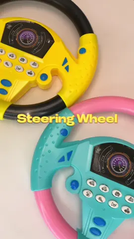 Buckle up for endless adventures with this steering wheel simulator! 🚗✨ Double the driving fun with two color choices! blue/pink 💙💗 or yellow/black 💛🖤- which will your little racer love? Order your simulation driving car today and let the road trip of imagination begin! #fyp #foryoupage #tiktokmademebuyit #educationalplay #kidstoys #giftideas #steeringwheel #littleracer #carsoftiktok 