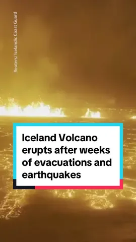 This is what it looks like when lava spews out of huge cracks during a volcanic eruption. The Fagradalsfjall volcano has erupted after weeks of earthquakes and evacuations in Iceland. Grindavik was even evacuated back in early November after it was predicted that the volcano could go off any time. Doesn't it look like the Upside Down in Stranger Things? #fyp #iceland #volcaniceruption #icelandvolcano #worldnews #icelandvolcano #grindavik #strangersthings #lava #fagradalsfjallvolcano #aerialview #newstok #volcanotok 