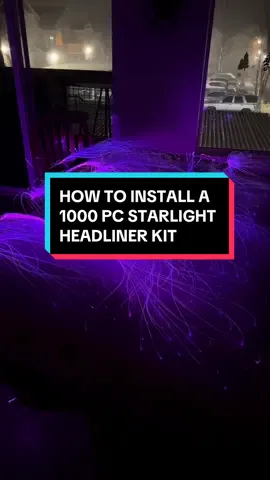 much requested how i installed a 1000pc starlight kit on my dmax headliner 🌌 #starlightheadliner #starlightheadlinertutorial #trucktiktok #truckgirl #trucktok 