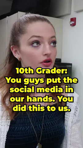 Powerful lesson from this 10th grader... Did we do this?