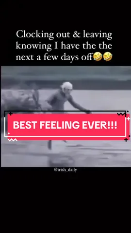 Best feeling EVER!!! Enjoy your break everyone😄☘️ Feel free to tag/share with family/friends you think might enjoy this 🤣 . . . . . #irishdaily #tiktokoftheday #holidaybreak #tiktokfunny  #happyvibes #weekend #fyp #funny  