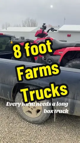 Every farm needs a long box truck!!#farmtok #farmlife #rurallife #farmtruck #chevy #polaris #8footbed 