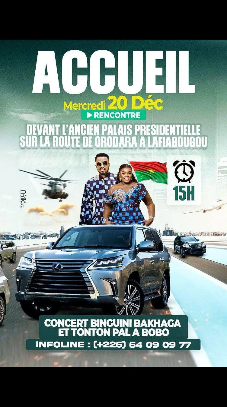 mobilisation générale au peuple de Burkina Faso sortent massivement demain pour accueillir le couplé keit c'est un devis alors il faut relever merci #pourtoi #congantv #tiktokusaofficial #tiktokmali🇲🇱223 #tiktokcotedivoire🇨🇮 #tiktokfrance🇨🇵 @Binguini Bakhaga @Tonton Pal 