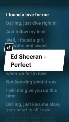 Listen to Ed Sheeran perfect with lyrics.  #lyriczhub #edsheeranperfect #lyrics 