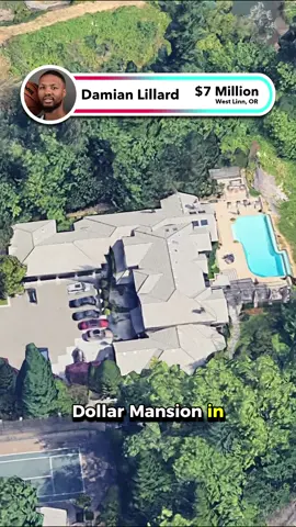 Damian Lillard’s $7 Million Mansion in West Linn Oregon #mansion #fyp ##milwaukeebucks #NBA #realestateinvesting #damianlilard #luxuryhomes 