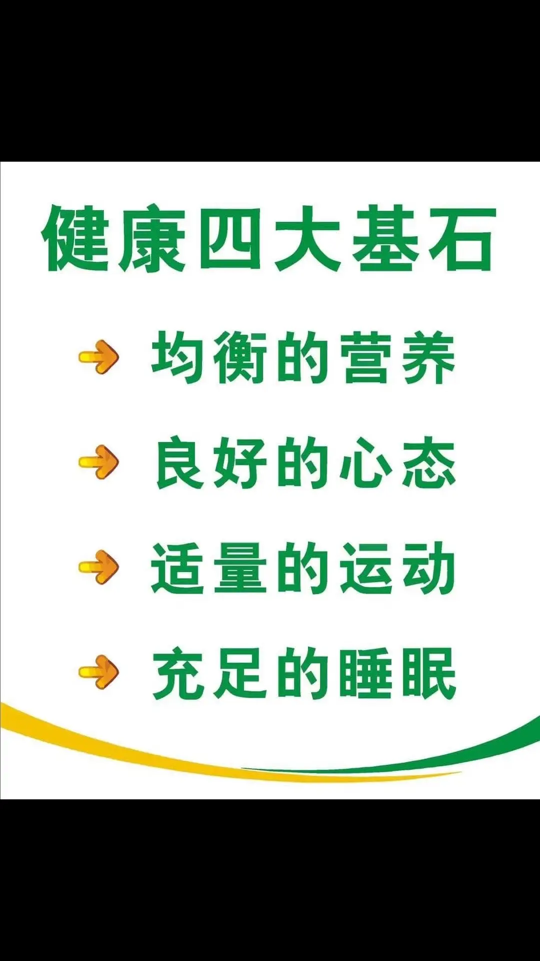 什么是健康观念？ 努力工作， 但不透支健康 会吃会喝，但不胡吃海塞 相信医学，但不排斥养生保健 无病预防，有病不乱投医 三分治，七分养