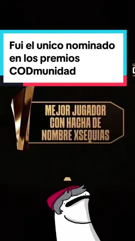 Fui el unico nominado en estos premios.  #gaming #videojuegos 