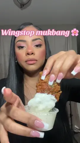 Wingstop mukbang! I got the Louisiana dry rub (my new fave), lemon pepper, and original hot tenders + the cajun seasoned fries 😍😍😍😍 ##wingstop##wingstopmukbang##wingstopfries##wingstoptenders##wingstopranch##fypシ゚viral##fyp##virall##mukbang##mukbangeatingshow##eatingsounds