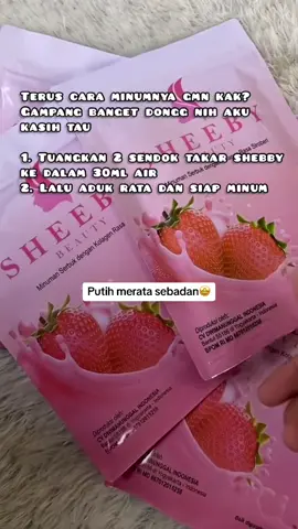 Minuman serbuk Collagen🤩 #collagen #pemutihbadan #sheeby 