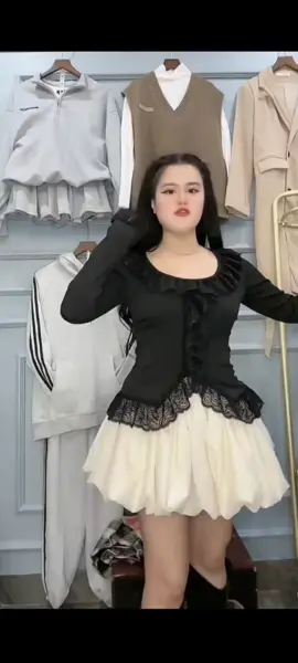 MF7 set ÁOCV BỒNG chân váy #tiktok #fashion #thịnhhành #setaovay 