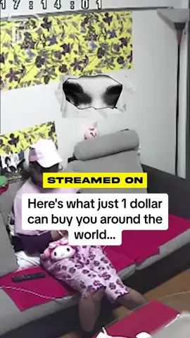 1 dollar can buy you a surprising amount in other countries! Head to our YouTube to see what you can get #Pubity 