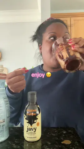 How do you take your Javy Coffee Concentrate?  Dark Chocolate Cinnamon Roll Iced Coffee recipe: 1-2 tsp Javy Orginal Coffee 8 oz Ice 6 oz Water  1/2 cup Califia Farms Cinnamon Roll Oat Creamer  Drizzle Dark Chocolate Sauce over the glass  …and #enjoyjavy @Javy Coffee #icedlatte #icedcoffeeathome #javycoffee #coffeetoks #morninghacks 