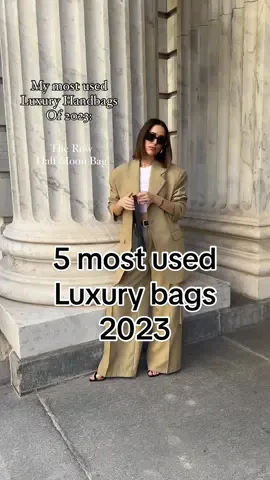 My top 5 most used luxury handbags of 2023- what were yours?!  #luxurybag #luxuryhandbags #therow #therowbag #fendibaguette #chanelbag #chanelmini #vintagechanel #luxurystyle #handbagcollector #handbagcollection #loewepuzzlebag  Loewe puzzle bag  The row half moon bag  The row medium park tote Vintage chanel mini flap  Vintage fendi baguette  Bag collection 