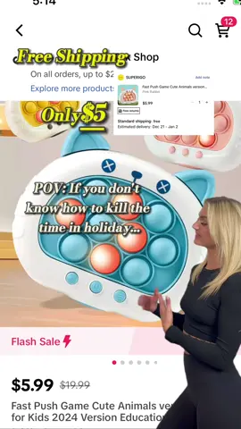 Fast Push Game Bubble Stress Relief Toys this is the number one Christmas toy of 2023! #popit #pushpop #pushgame #toy #besttoy #fun #christmas #momtok #momming #parenttok #1game #one #popper #TikTokShop #Tiktokshopcybermonday #tiktokshopblackfriday #puzzle #game #kids #loveit #enjoying #StressRelief #fastpushgame 